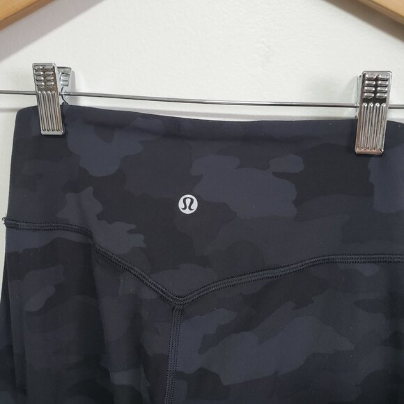 LULULEMON Align Joggers Pants Nulu Hi-Rise Stretch Camo Deep Coal Womens 2 x 29" - Picture 8 of 13
